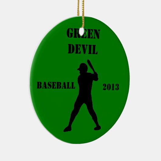 Baseball-team keepjes keramisch ornament (Rechts)