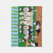 Baseball Team Labradors Fleece Deken (Voorkant)