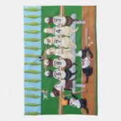 Baseball Team Labradors Theedoek (Verticaal)