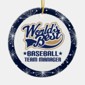 Baseball Team Manager Gift Ornament (Voorkant)