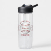 Baseball team naam kinder tiener gepersonaliseerde waterfles (Links)