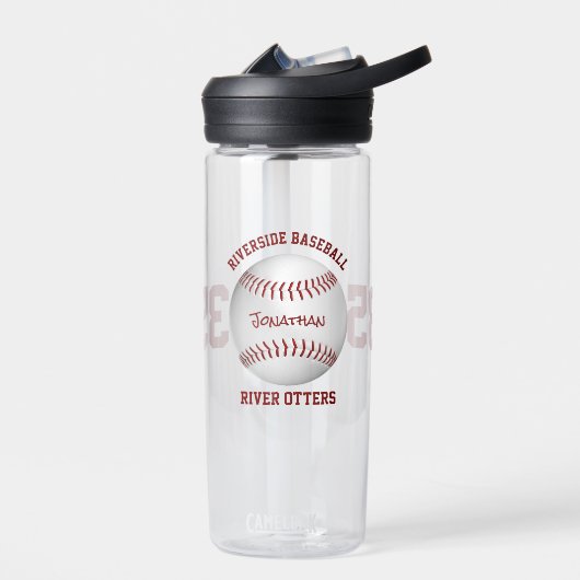 Baseball team naam kinder tiener gepersonaliseerde waterfles (Links)