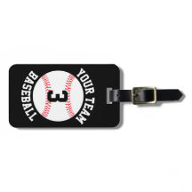 Baseball Team Name en Player Number Baseball Bag