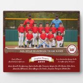Baseball Team Photo Roster Player Number & Name Fotoplaat (Voorkant)