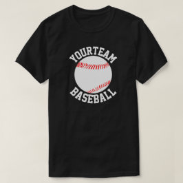 Baseball Team, Player & Jersey Number Mannen Shirt