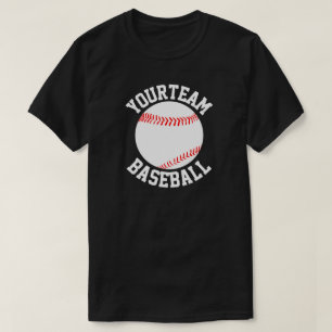 Baseball Team, Player & Jersey Number Mannen Shirt