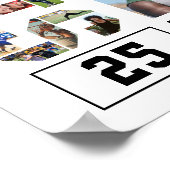 Baseball Team Senior Afstuderen Fotocollage Poster (Hoek)