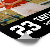 Baseball Team Senior Klasse van 2025 Fotocollage Poster (Hoek)