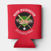 Baseball Team Speler Koelboxxen Blikjeskoeler (Achterkant)