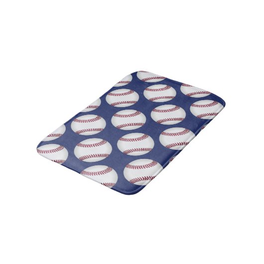 Baseball Team Sports Bath Mat Accessoire (Gekanteld)