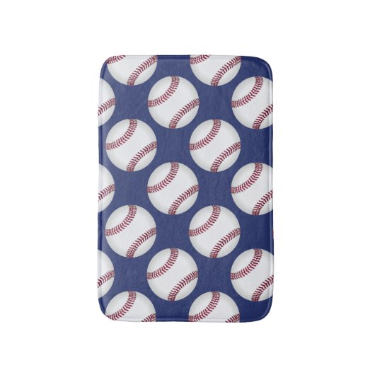 Baseball Team Sports Bath Mat Accessoire (Voorkant Verticaal)