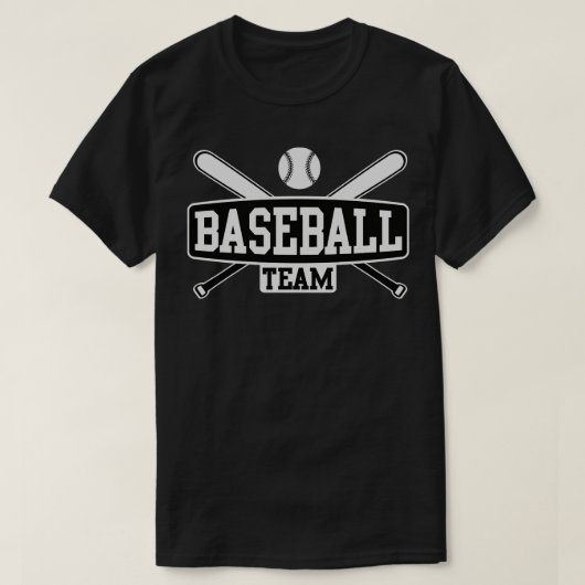 Baseball-team T-shirt (Design voorkant)