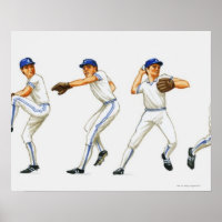 Baseball-techniek voor het peuteren, meervoudig af