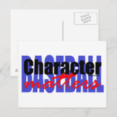 Baseball-teken Briefkaart (Voorkant / Achterkant)