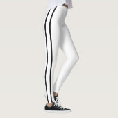 Baseball tekst met streep en ball print Leggings (Rechts)