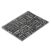 Baseball-termen op het alkbord notitieboek (Linkerzijde)