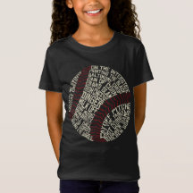 Baseball Terminologie Word Art