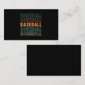 Baseball Text Typography Softball USA Sport Player Visitekaartje (Voorkant / Achterkant)