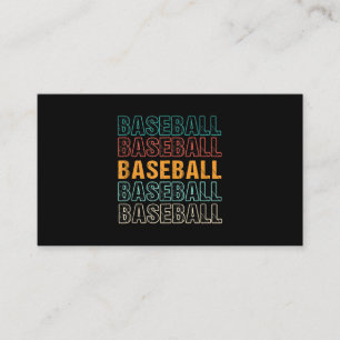 Baseball Text Typography Softball USA Sport Player Visitekaartje