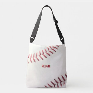 Baseball Texture Personalized Crossbody Tas
