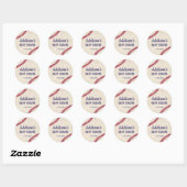Baseball thema Baby shower Stickers, Circle Ronde Sticker (Vel)
