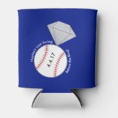 Baseball thema Bachelorette Party Koelbox Blikjeskoeler (Voorkant)