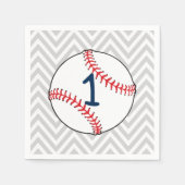 Baseball thema eerste verjaardag servetten (Voorkant)