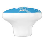 Baseball Thema Gepersonaliseerde Keramische Knop H (Zijkant)