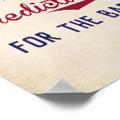 Baseball Thema Gevoelige voorspellingen voor Baby Poster (Hoek)