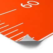 Baseball thema groei grafieken poster (Hoek)