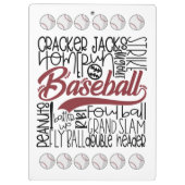 Baseball thema klembord (Achterkant)