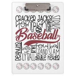 Baseball thema klembord