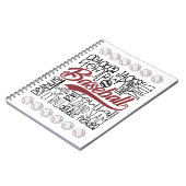 Baseball thema notitieboek (Linkerzijde)