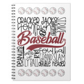 Baseball thema notitieboek (Voorkant)