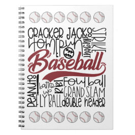 Baseball thema notitieboek