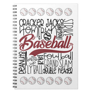 Baseball thema notitieboek