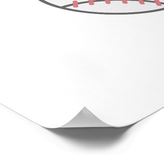 Baseball thema poster (Hoek)