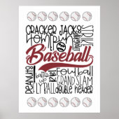 Baseball thema poster (Voorkant)