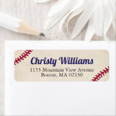 Baseball thema retour adres label Stickers (Insitu)
