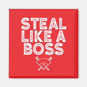 BasebaLL thema rood Magneet