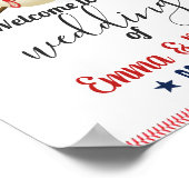 Baseball Thema Sports Weddenschap Welkom Poster (Hoek)