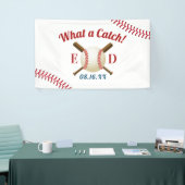 Baseball Thema Wat een populaire sport welkom heet Spandoek (Beurs)