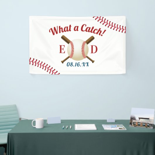 Baseball Thema Wat een populaire sport welkom heet Spandoek (Beurs)