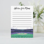 Baseball Theme Advisering voor mama Informatiekaartje (Staand voorkant)