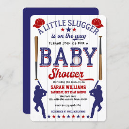 Baseball Theme Baby shower, Baby Boy Shower Kaart