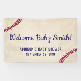 Baseball Theme Baby shower Banner Poster