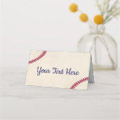 Baseball Theme Baby shower Tent Kaarten Plaatskaartje (Voorkant)