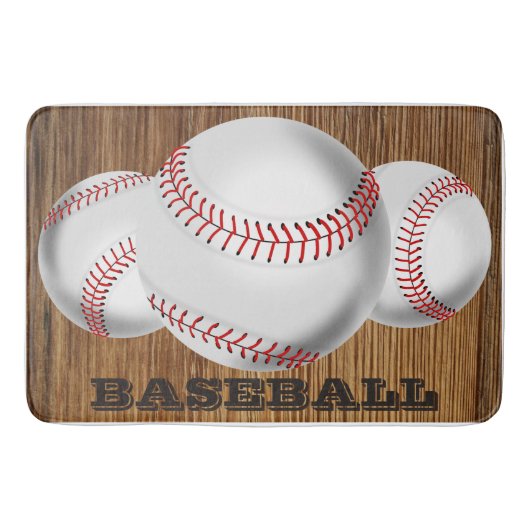 BASEBALL THEME BADMAT (Voorkant)
