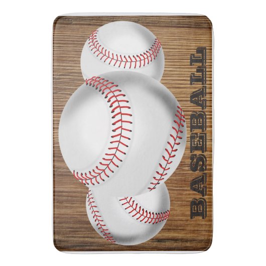 BASEBALL THEME BADMAT (Voorkant Verticaal)