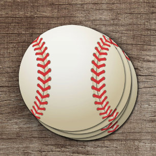 Baseball Theme Ball Ronde Kartonnen Onderzetter